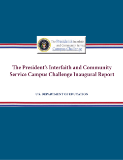 President`s Challenge Inaugural Report