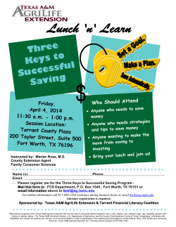 Three Keys to Successful Saving