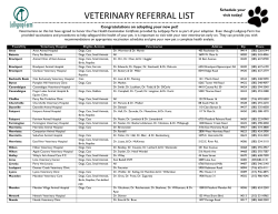 veterinary referral list