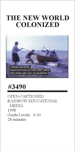digest #: 3490 title new world colonized, the