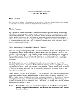 FY13 Plan - University of Houston