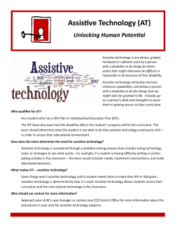 Assistive Technology - Tlc-mtss