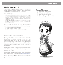 Maid Notes Maid Notes