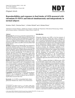 Reproducibilities and responses to food intake of