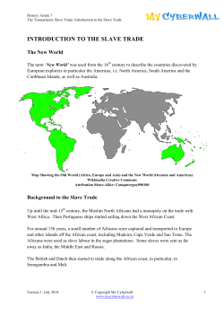 introduction to the slave trade