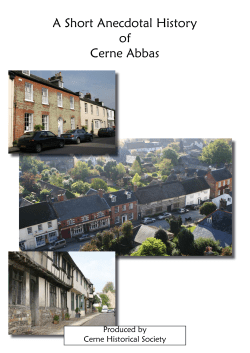 Historical House History.indd - Cerne Abbas Historical Society