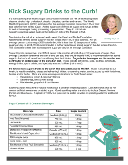 Kick Sugary Drinks to the Curb!