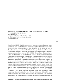 Gamelyn is a Middle English verse romance that recounts the