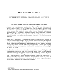 Education in Vietnam, Development History