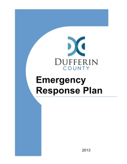 Emergency Response Plan