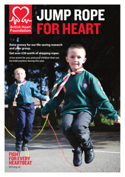 JUMP ROPE FOR HEART - British Heart Foundation