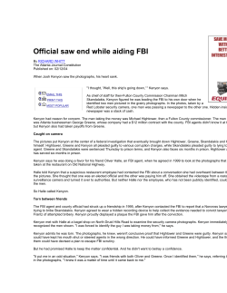 Official saw end while aiding FBI