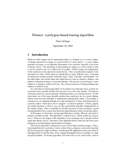 Potrace: a polygon-based tracing algorithm