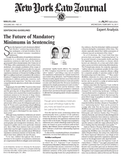 The Future of Mandatory Minimums in Sentencing