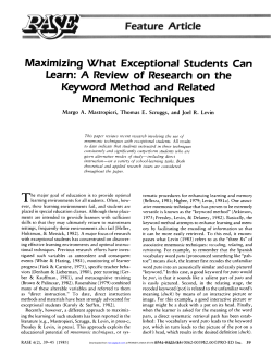 Maximizing What Exceptional Students Can Learn: A