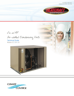 1/2-6 HP Air-cooled Condensing Units
