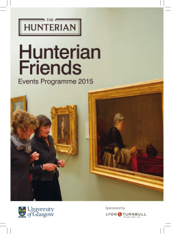 Friends Events Programme 2015