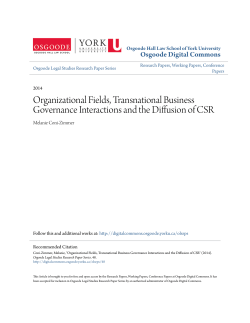 Organizational Fields, Transnational Business Governance
