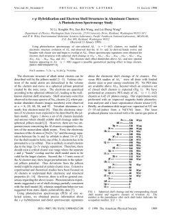 sp Hybridization and Electron Shell Structures in Aluminum Clusters