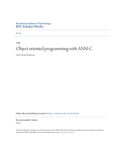 Object oriented programming with ANSI-C