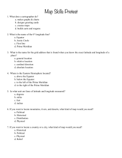 2014 Map Skills Pretest