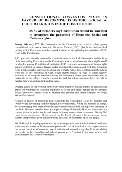 - Constitutional Convention