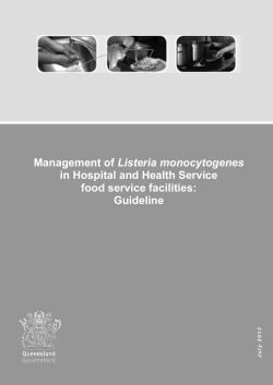 Management of Listeria