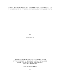 1 federal sentencing guidelines and donald black`s