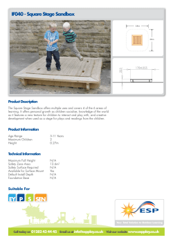 IF040 - Square Stage Sandbox