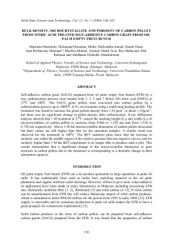 BULK DENSITY, MICROCRYSTALLITE AND POROSITY OF