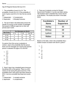 Alg 2 /H Regents Review #22