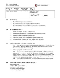 SOP Number: SOP040 Title - Texas Tech University Departments