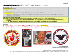 Making Inferences &hellip; AIM, UFW, and Yellow Power