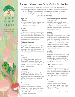 Pasta - Good Food Store