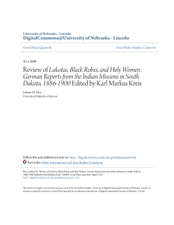 Review of Lakotas, Black Robes, and Holy Women: German Reports