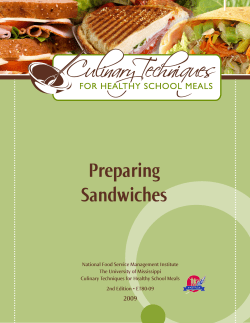 Preparing Sandwiches