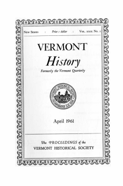 History - Vermont Historical Society