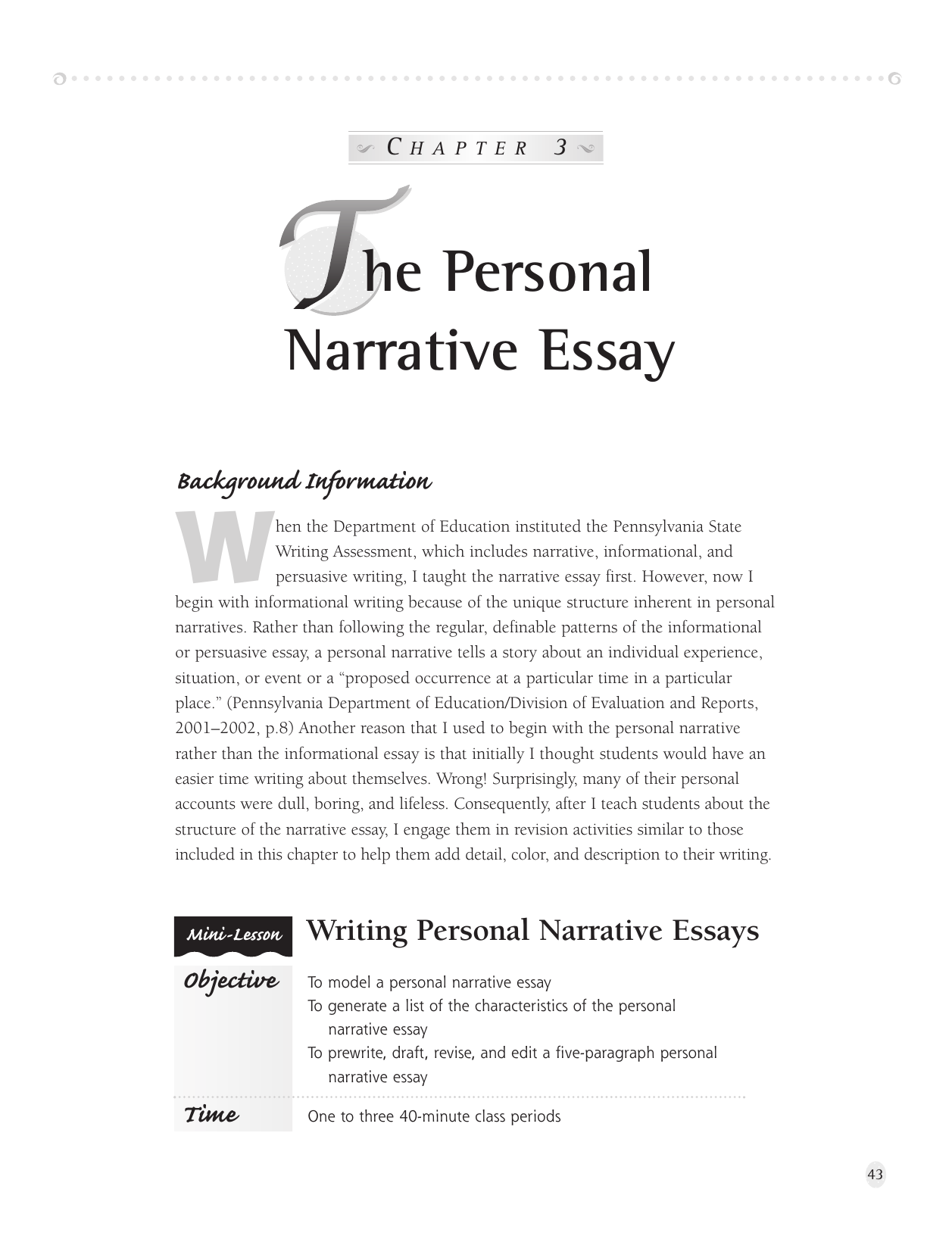 Personal Narrative