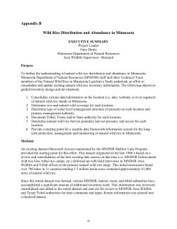 statewide inventory of wild rice waters (2008-02-15)