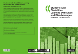 Students with Disabilities, Learning Difficulties and Disadvantages