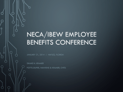 2014 NECA/IBEW Employee Benefits conference