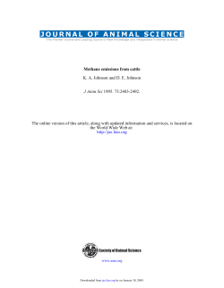 Methane Emissions from Cattle