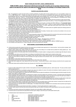 NAME OF WORK : Repairs / Replacement of Barbed wire fencing