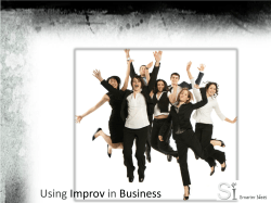 Using Improv for Business