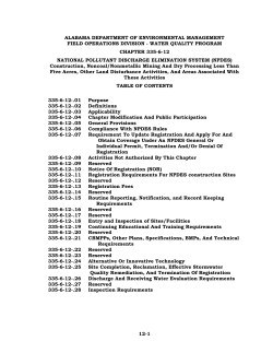 ADEM Admin. Code chapter 335-6-12