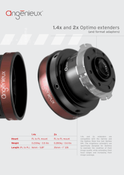 1.4x and 2x Optimo extenders