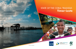State of the Coral Triangle: Timor-Leste