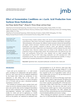 Effect of Fermentation Conditions on L
