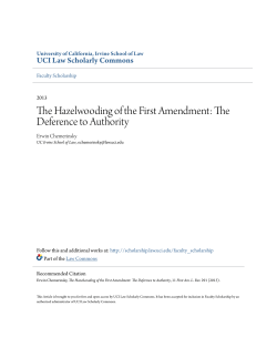 The Hazelwooding of the First Amendment