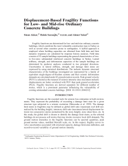 Displacement-Based Fragility Functions for Low- and Mid